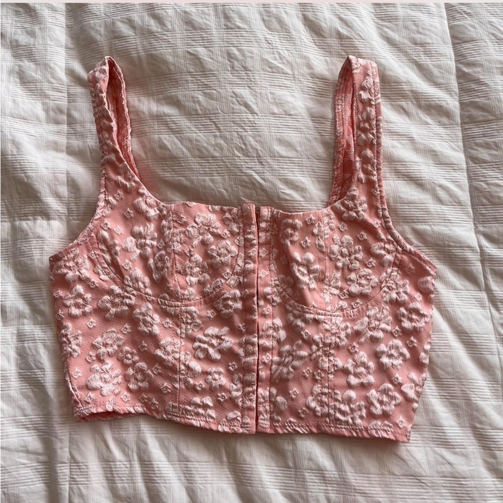 Floral Pink Wild Fable Corset Top (M)